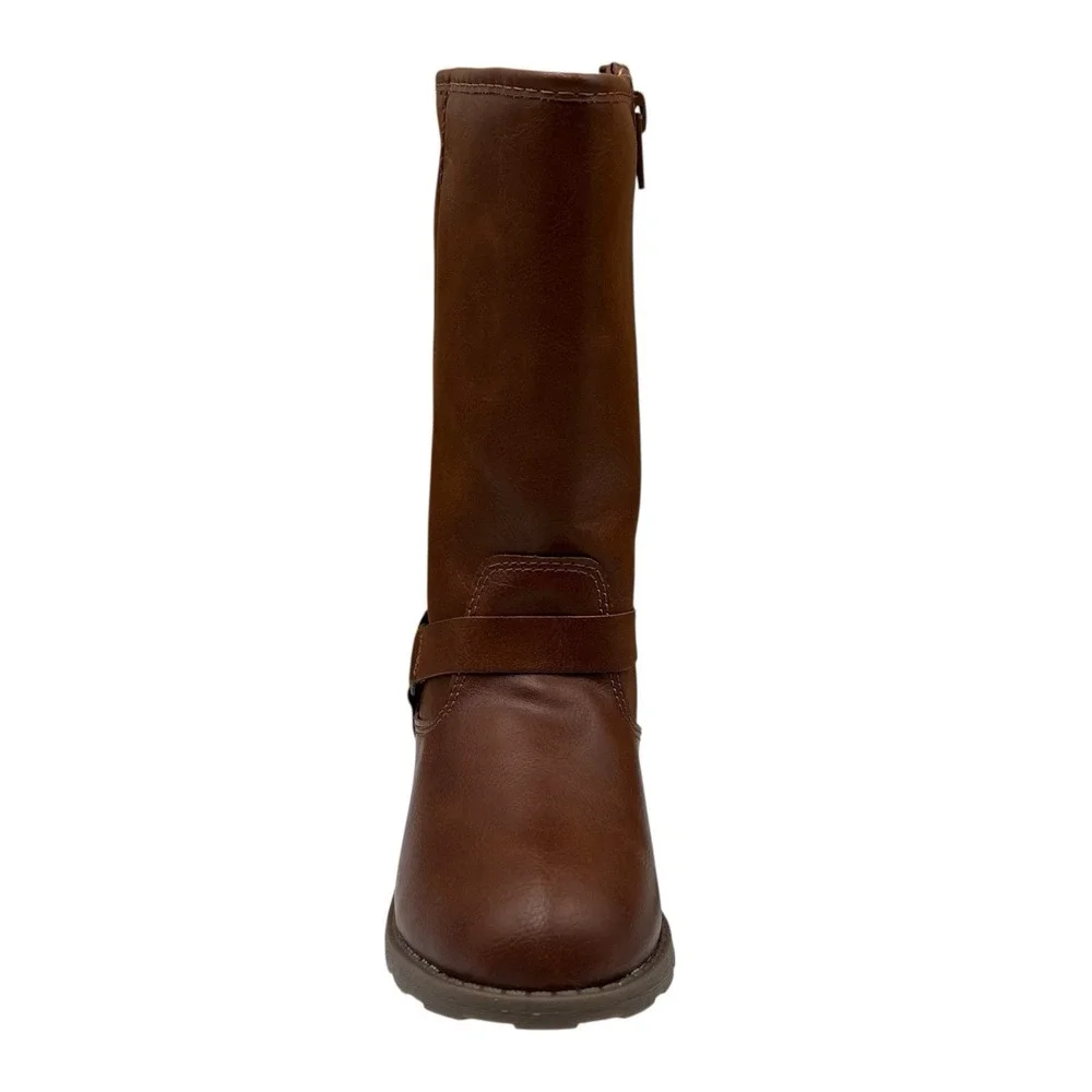 Carters Little Girls Liat High-Shaft Riding Boot Size 12 Brown Size Zip Mid-calf